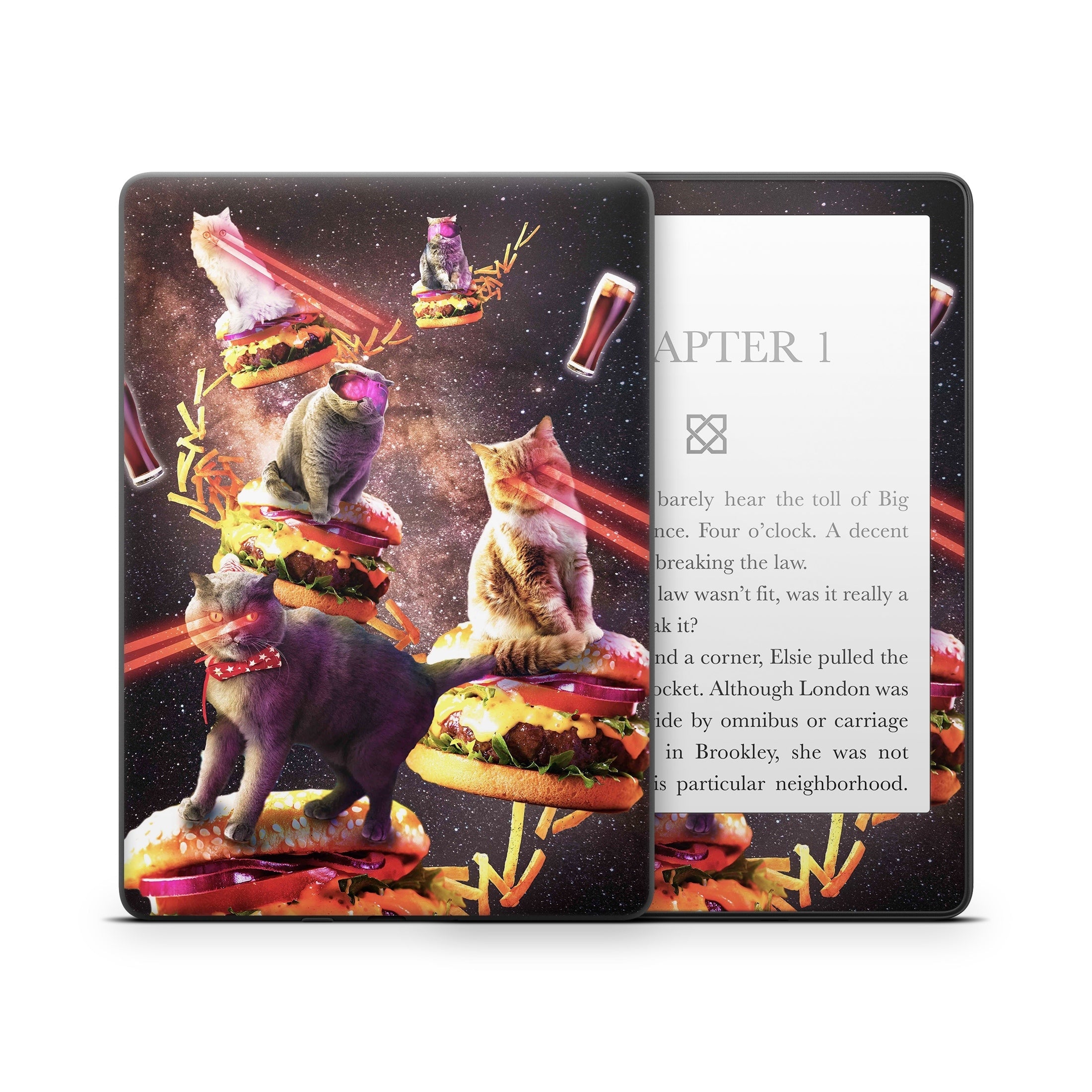 Burger Cats - Amazon Kindle Skin