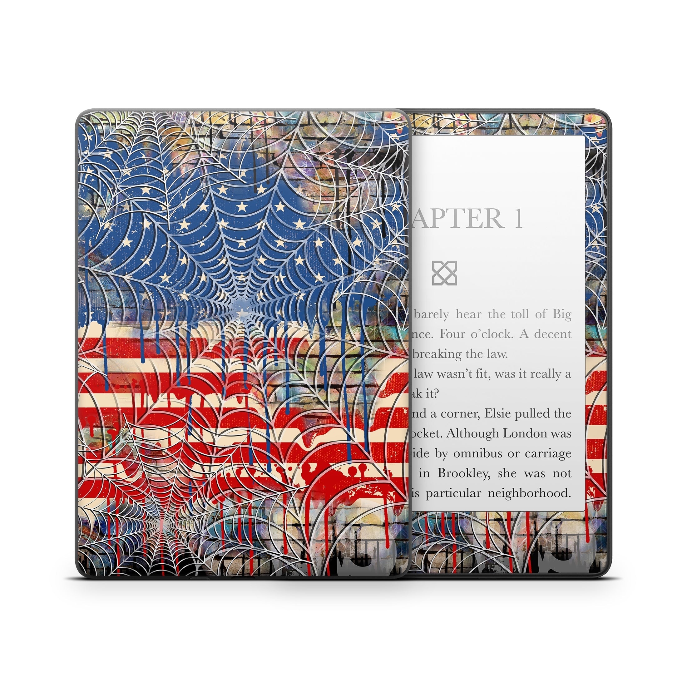 Cobweb Flag - Amazon Kindle Skin