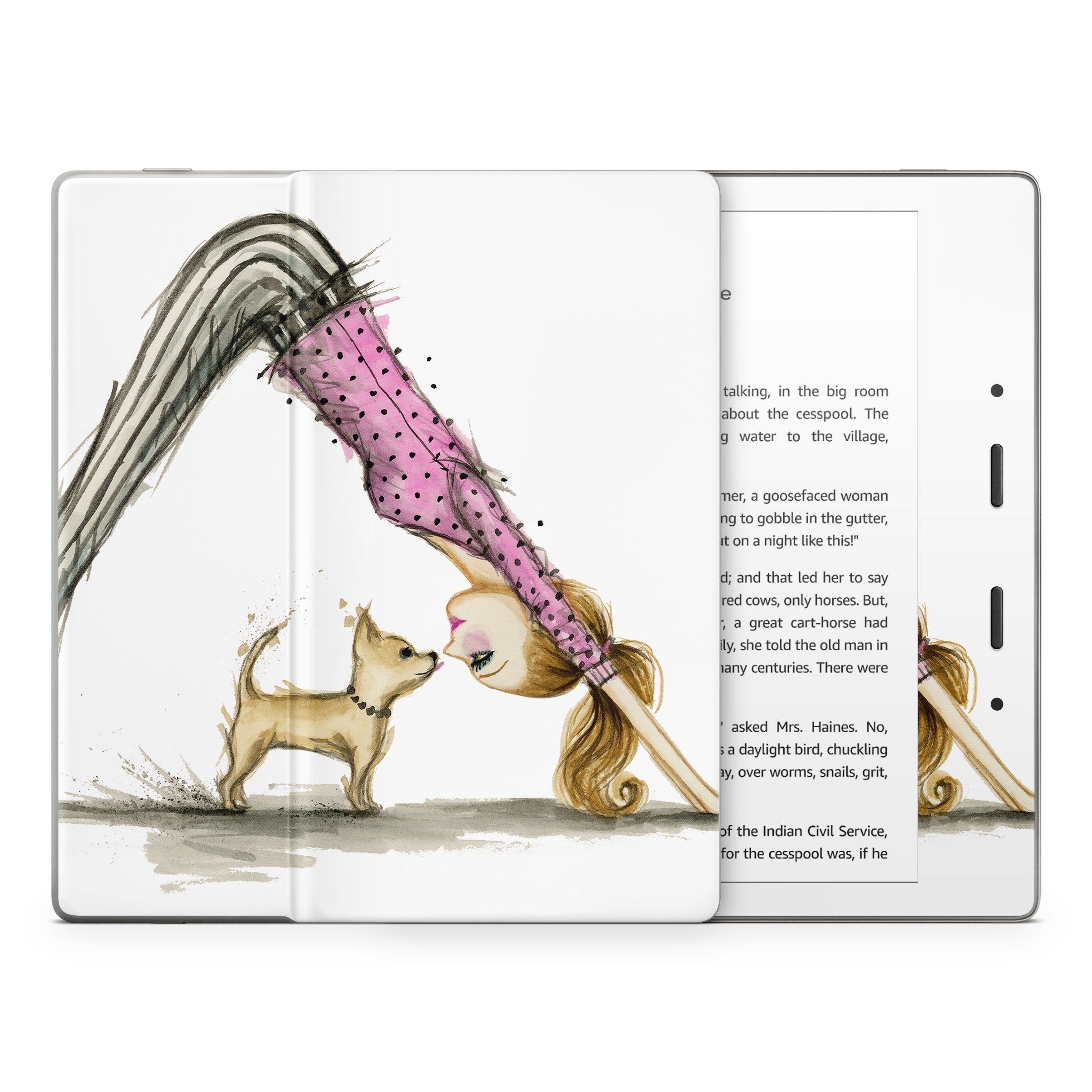 Downward Dog - Amazon Kindle Skin