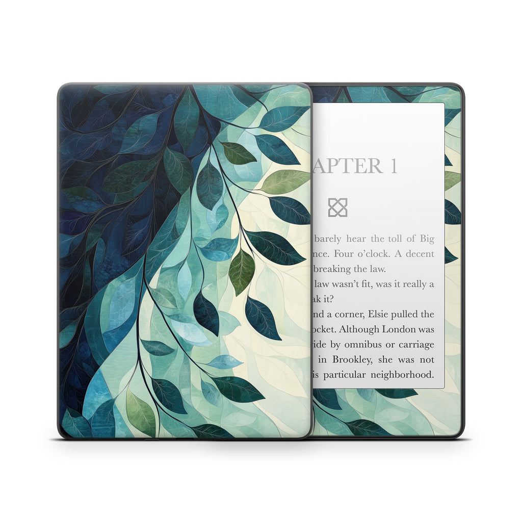 Teal and Indigo - Amazon Kindle Skin