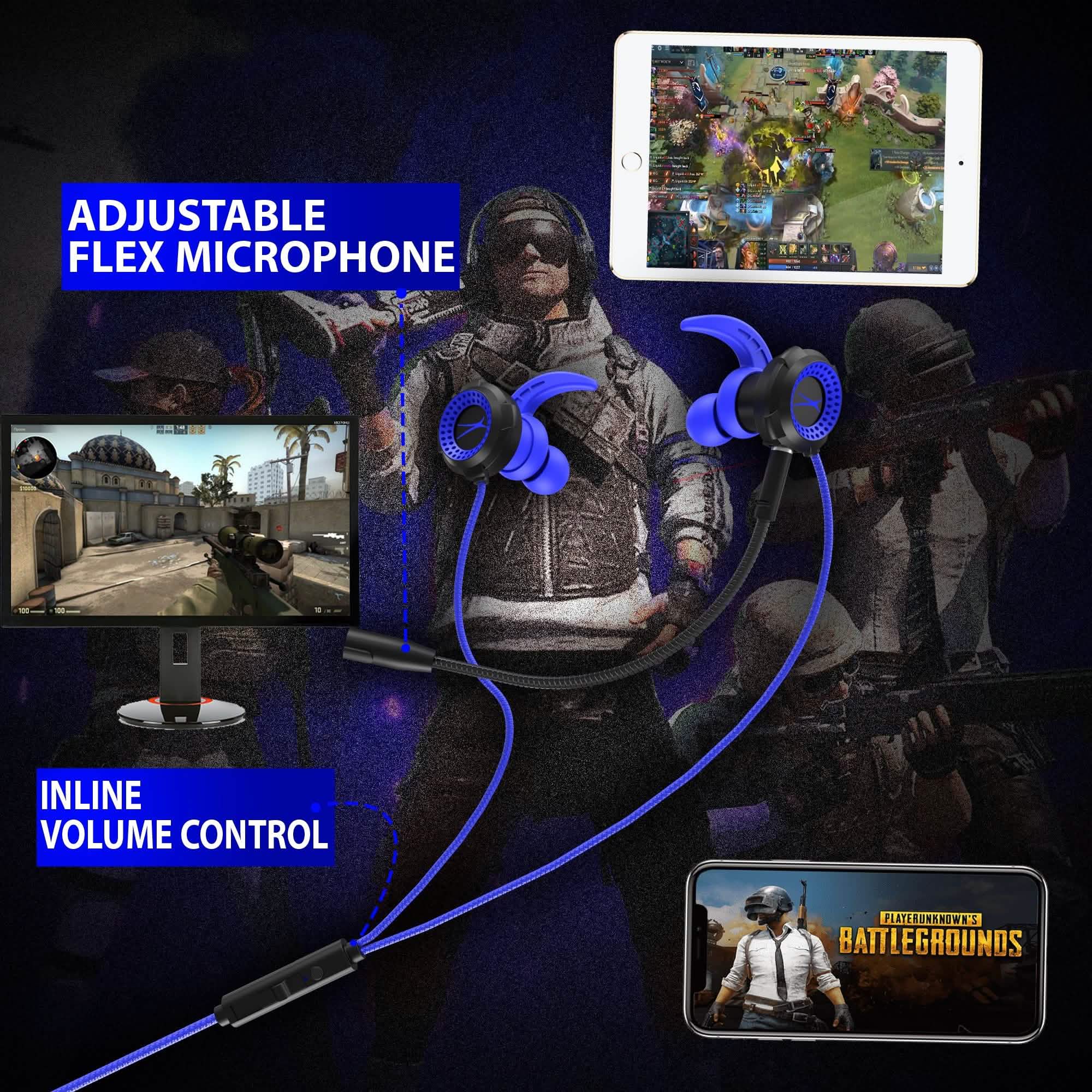 Altec Lansing - 3.5mm Combat Gaming Earbuds