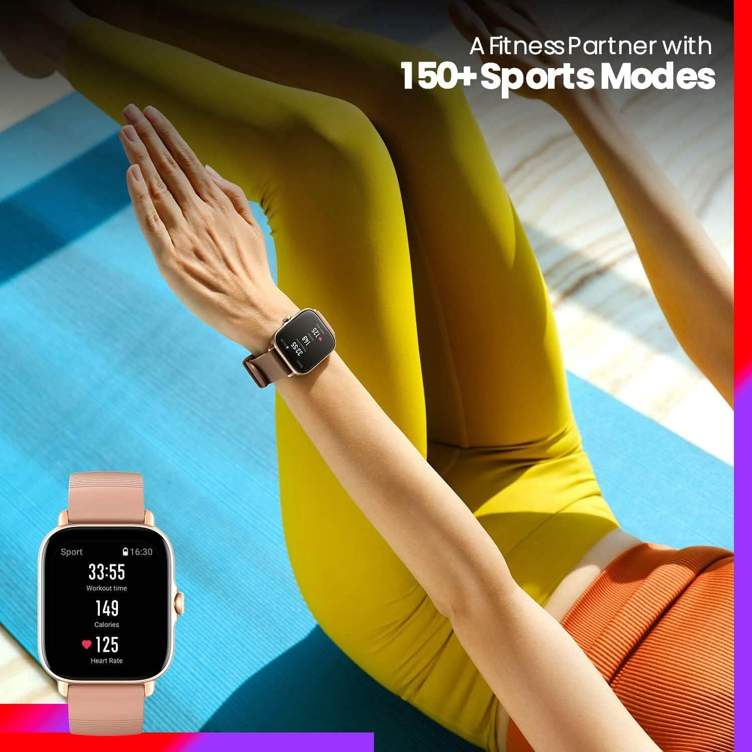 Amazfit GTS 3 Smart Watch for Android iPhone, Alexa Built-In  (Refurbished)