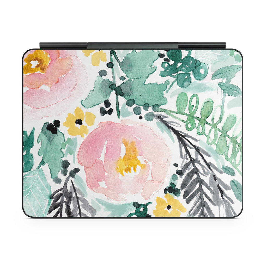 Blushed Flowers - Apple Magic Keyboard for iPad Skin