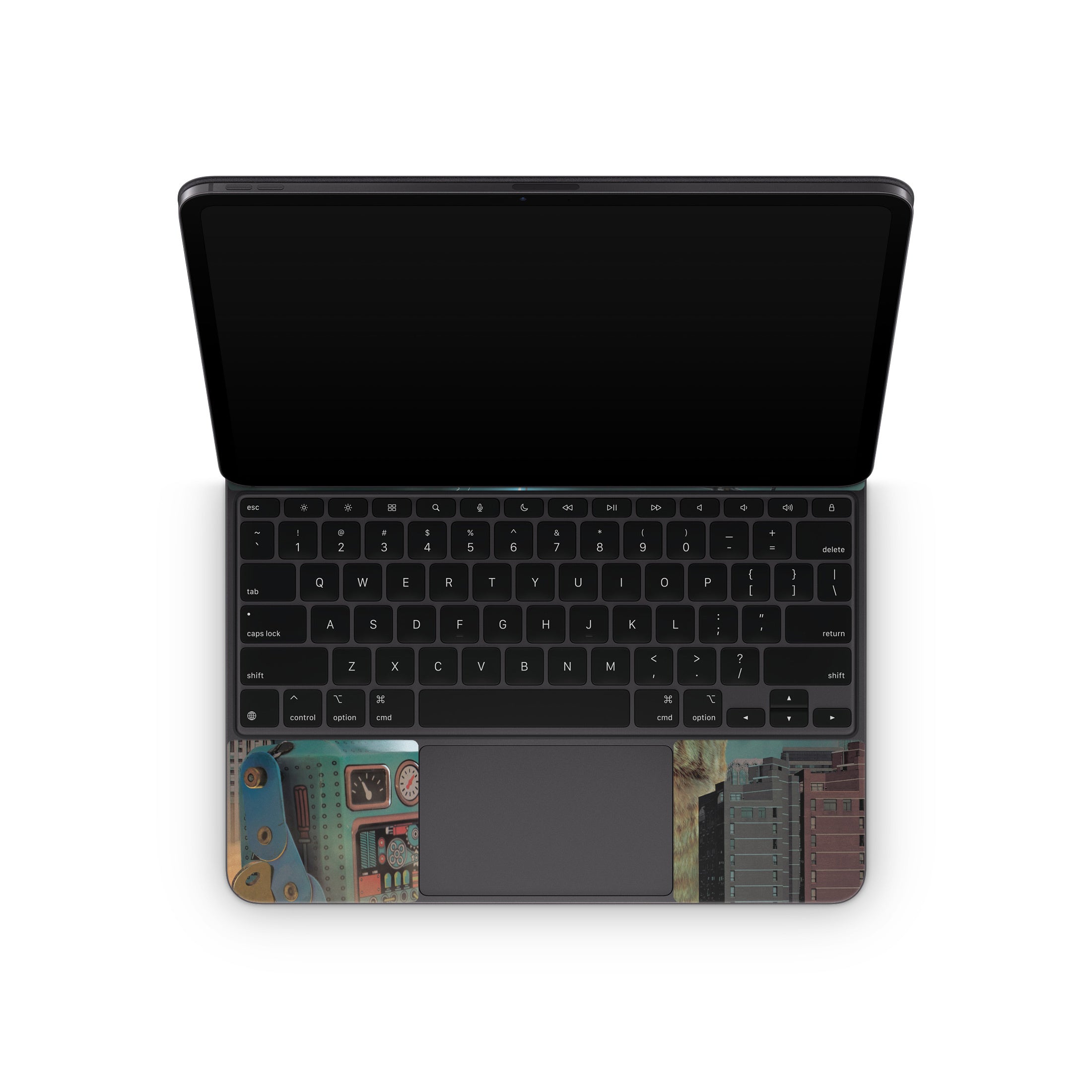 Catzilla Vs Robot - Apple Magic Keyboard for iPad Skin