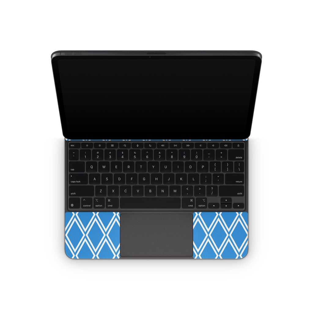 Blue Checks - Apple Magic Keyboard for iPad Skin