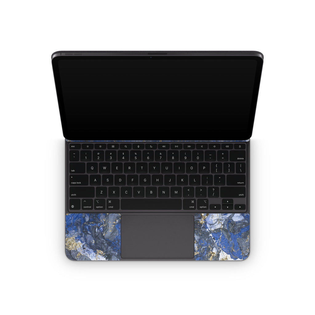 Gilded Ocean Marble - Apple Magic Keyboard for iPad Skin
