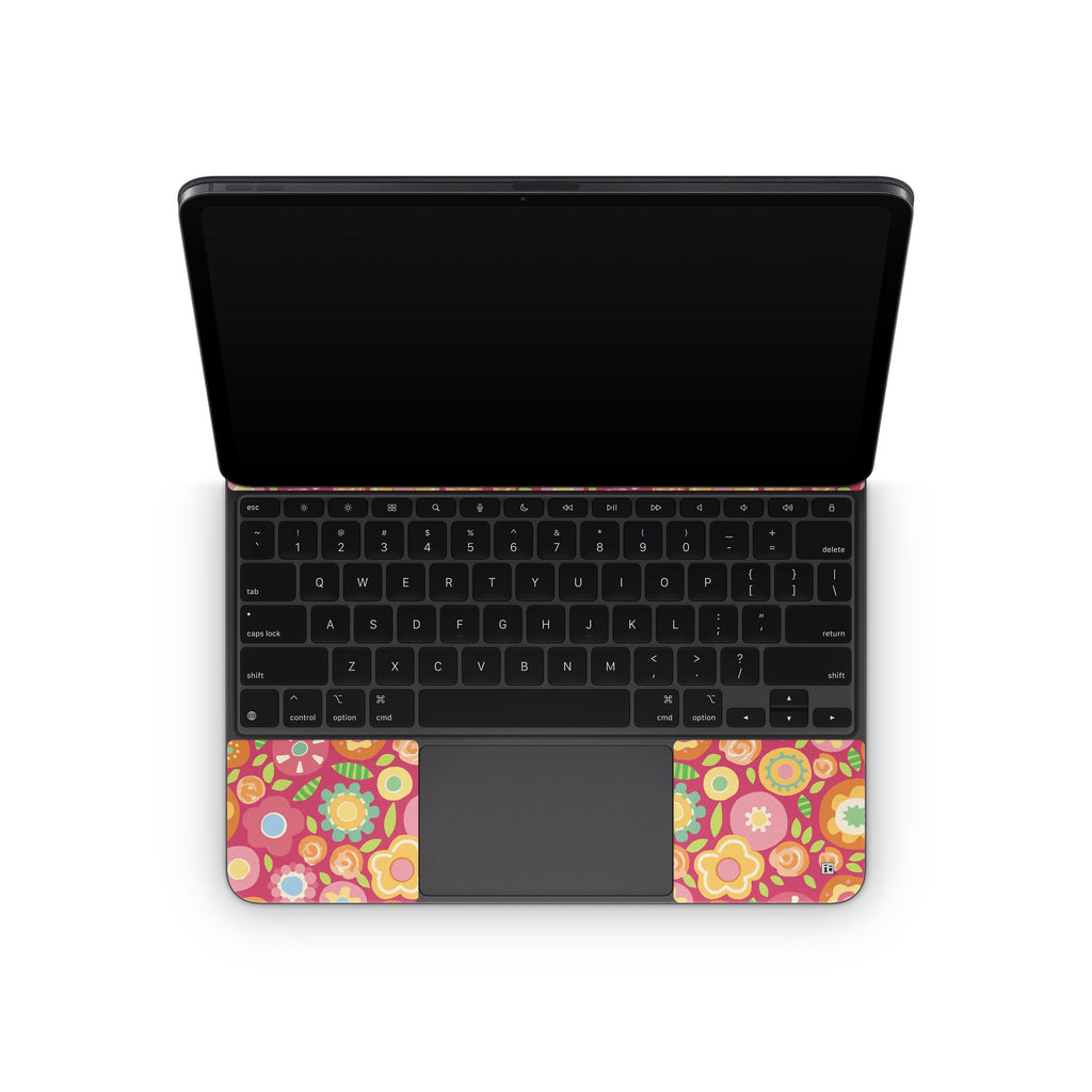 Flowers Squished - Apple Magic Keyboard for iPad Skin