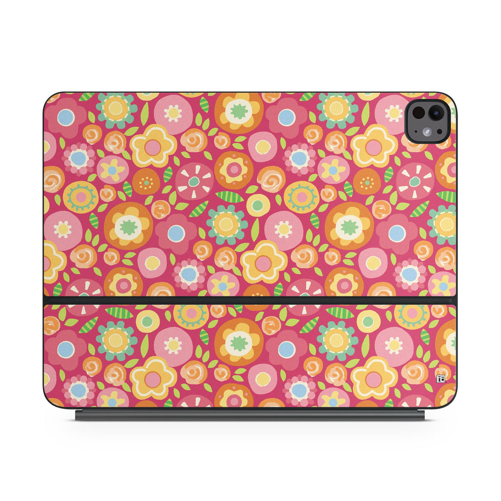 Flowers Squished - Apple Magic Keyboard for iPad Skin