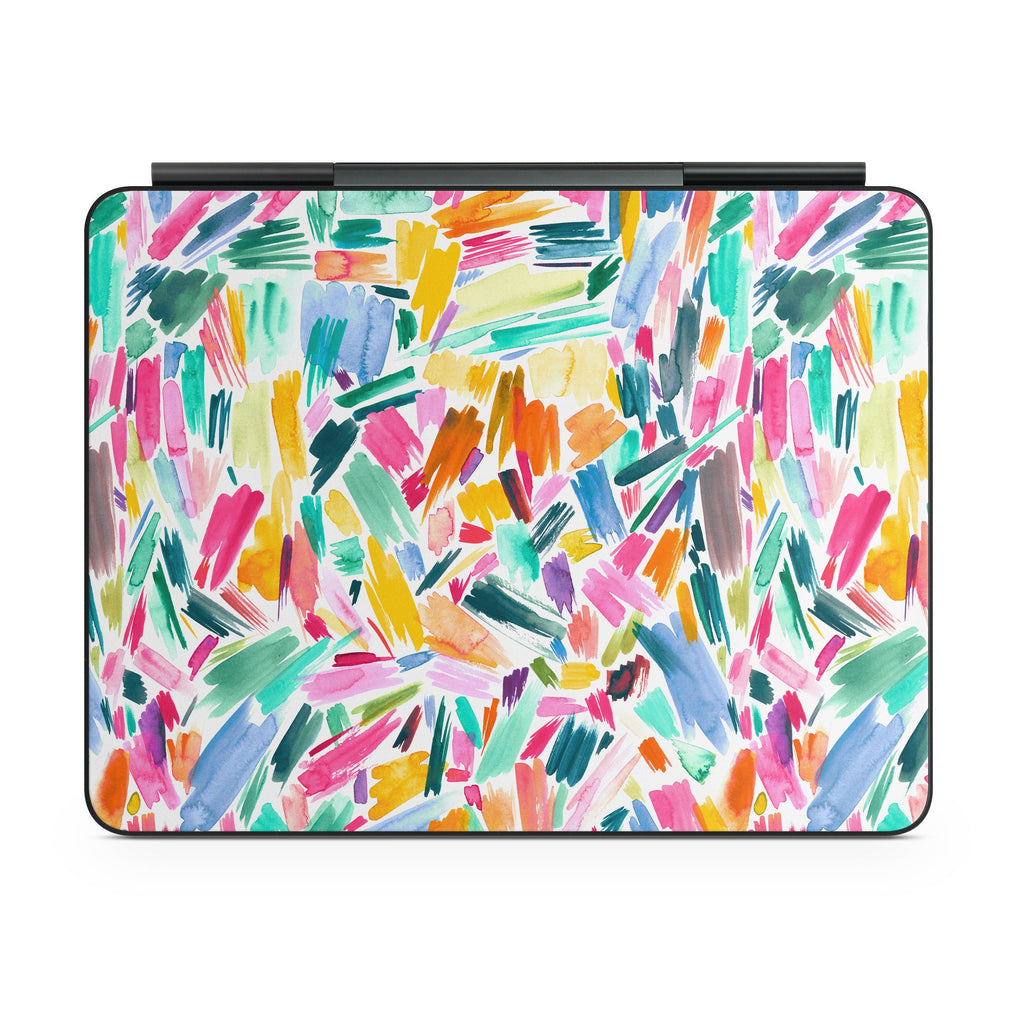 Watercolor Colorful Brushstrokes - Apple Magic Keyboard for iPad Skin