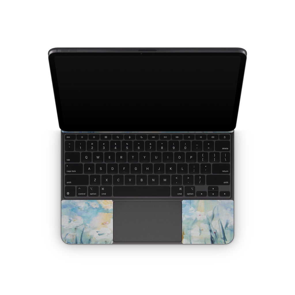 White & Blue - Apple Magic Keyboard for iPad Skin