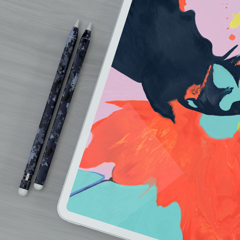 Digital Navy Camo - Apple Pencil Skin
