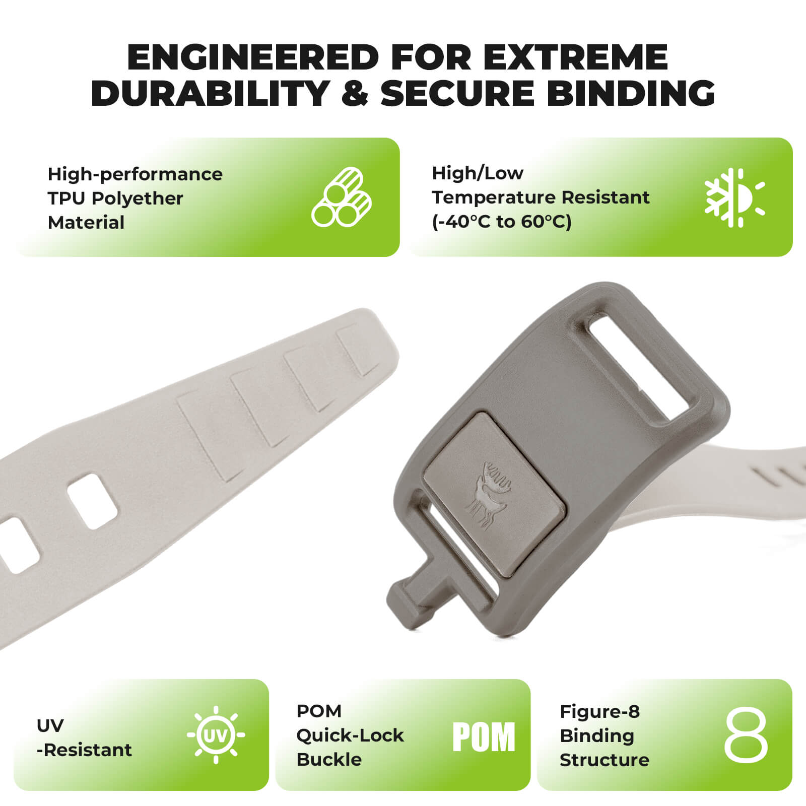 Bikepacking Multi-Purpose TPU Strap - 2-Pack