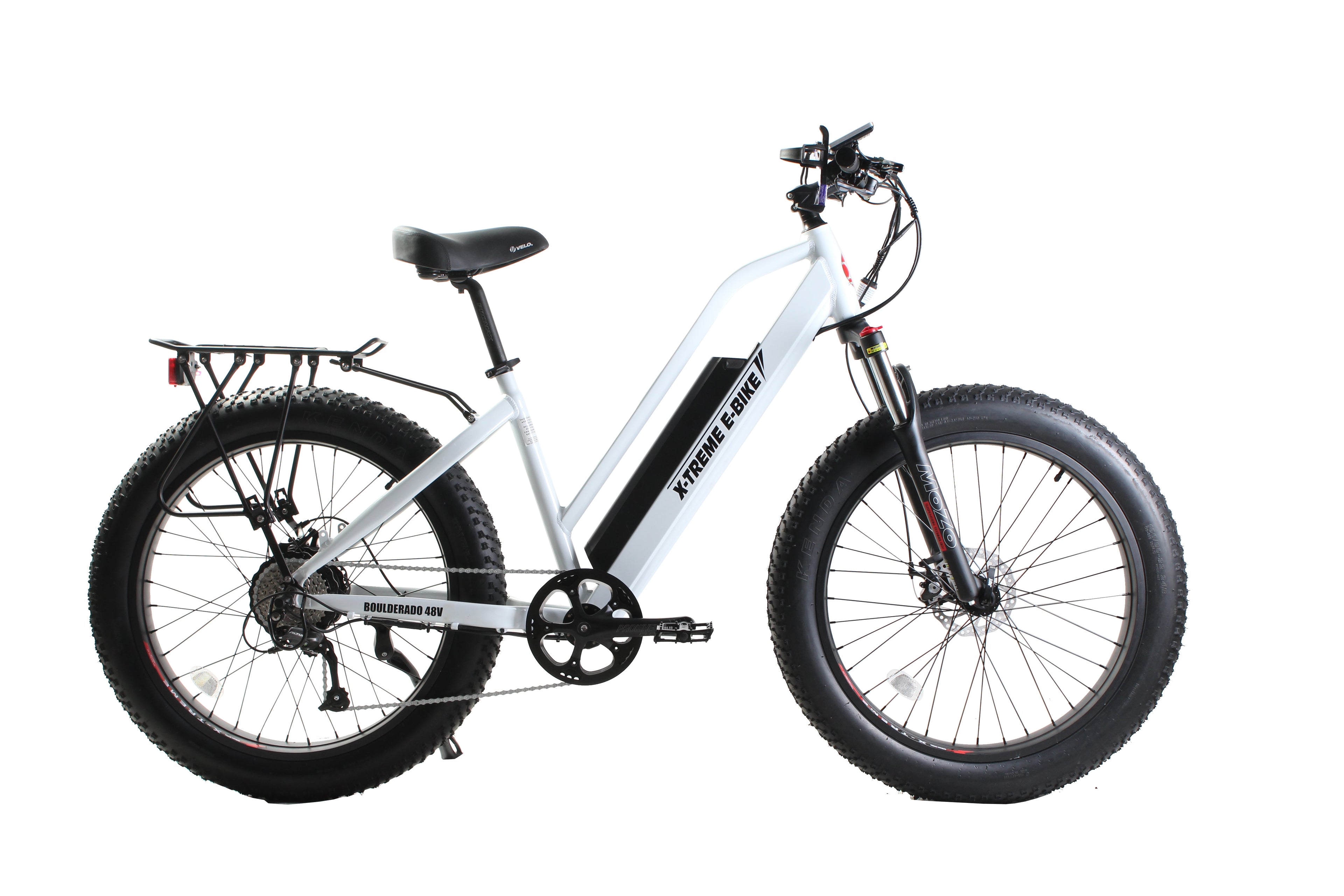 X-Treme Boulderado 48 Volt 17 Amp Fat Tire Step-Through Electric Mountain Bicycle