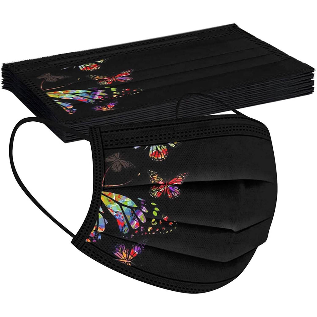 Butterfly Printed Paper Mask