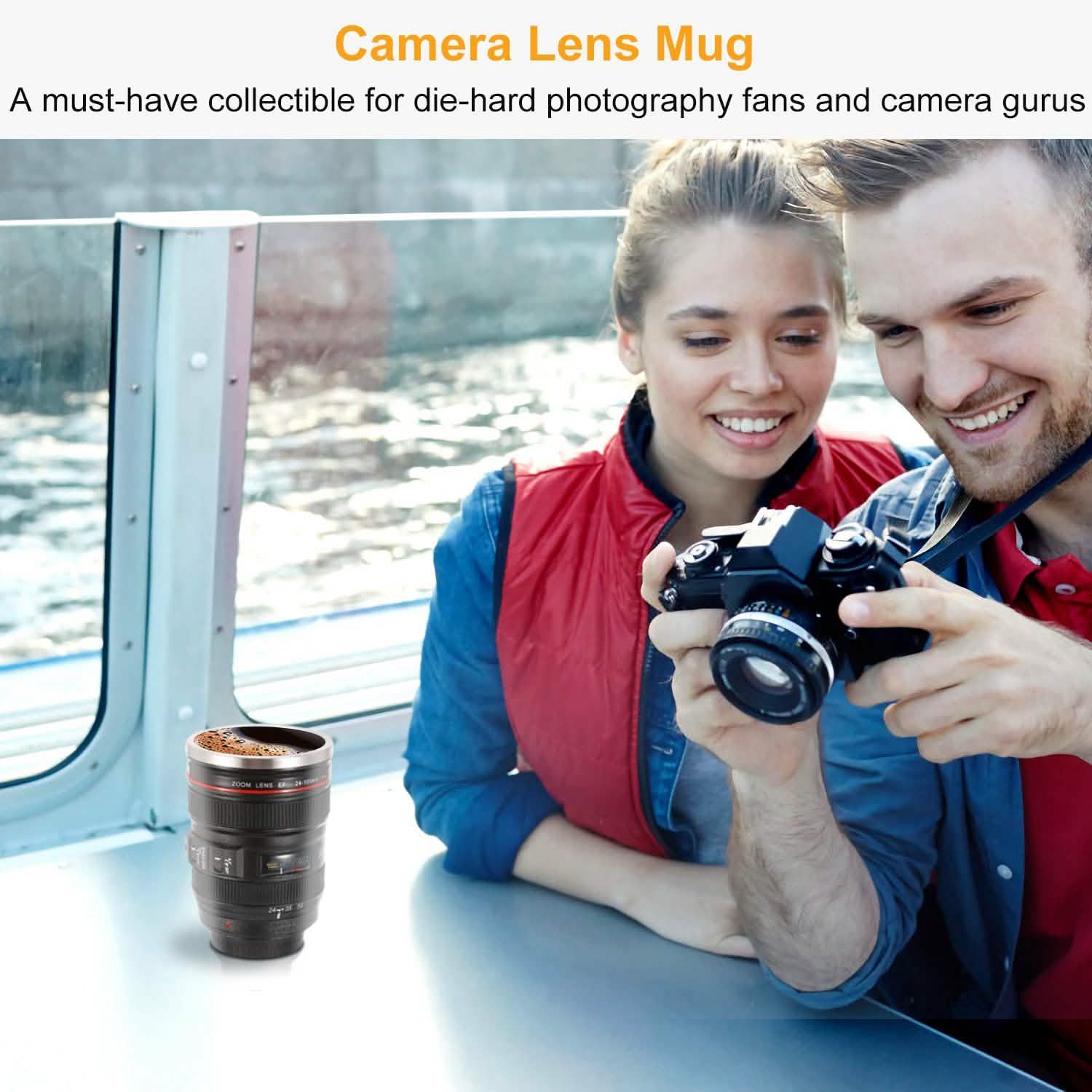 Camera Lens Coffee Mug Cup 13.6oz