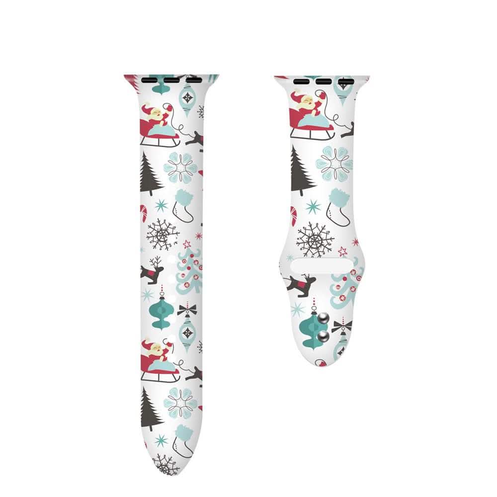 Christmas Silicone Apple Watch Bands - Assorted Styles