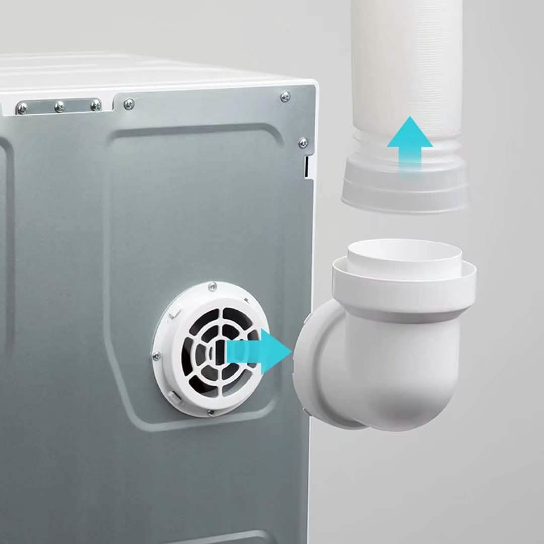 Compact Electric Clothes Dryer with Stainless Steel Tub