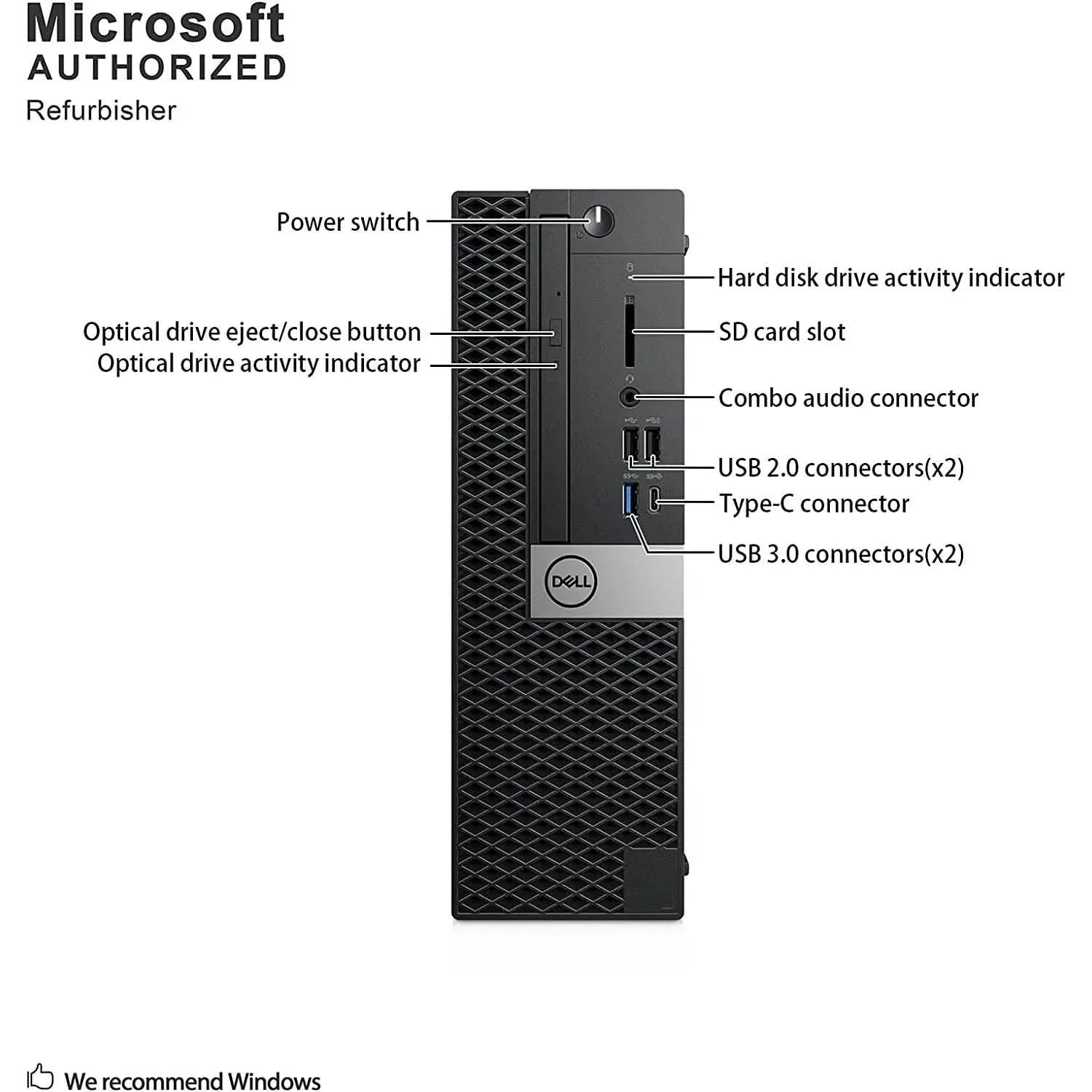 Dell Optiplex 7050 Windows 10 Professional (Refurbished)
