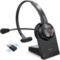 Delton 50X Noise Canceling Bluetooth or Auto Pair USB Dongle Headset with Charging Dock