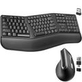 Delton G20 Ergonomic Wireless Split Keyboard and Vertical Ergonomic Bluetooth Mouse