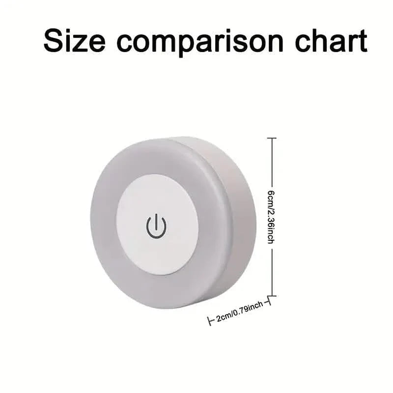 Dimmable Touch Sensor Wall Night Light, 3 Color Modes (White, Warm, Cool)