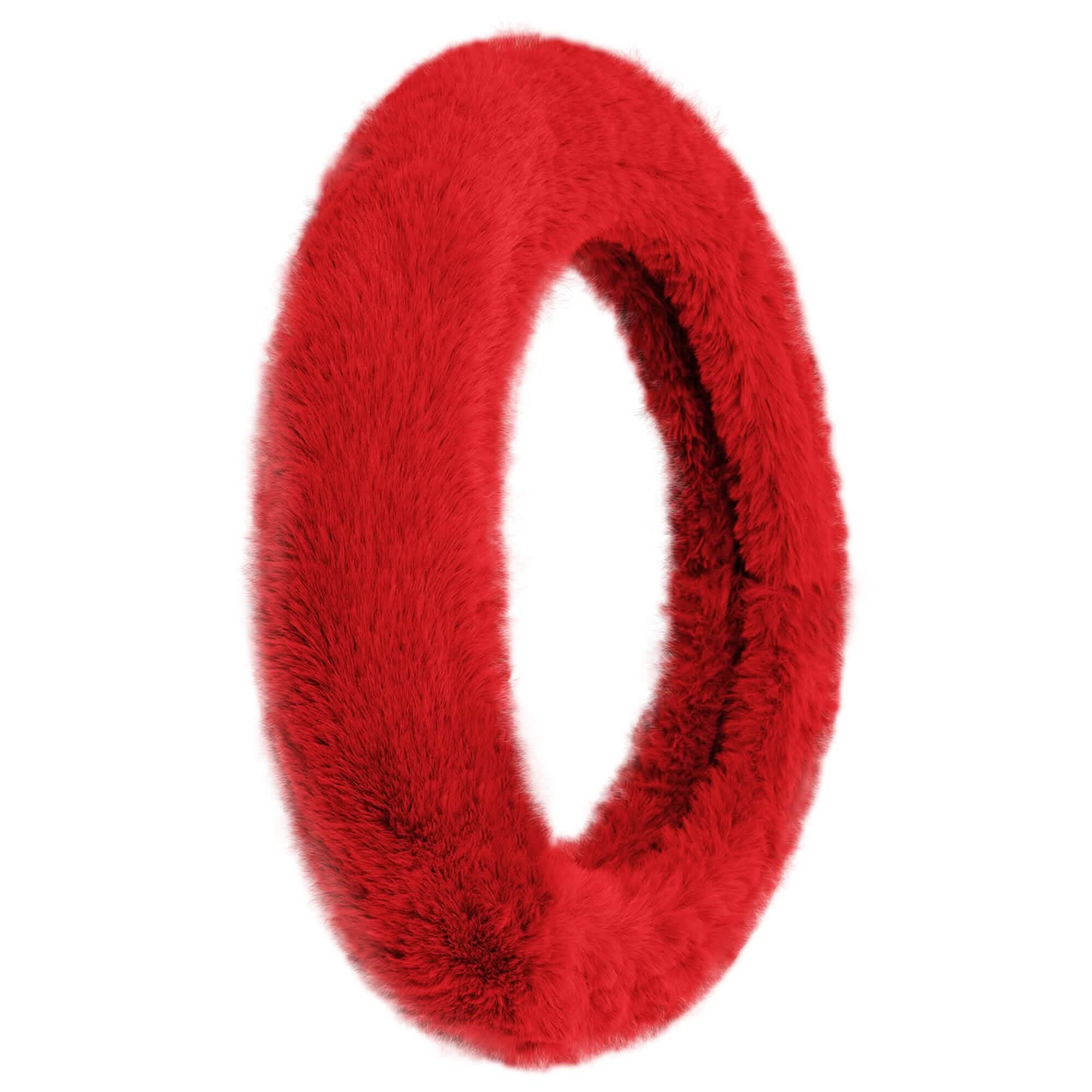Doe16 Faux Rabbit Fur Steering Wheel Cover