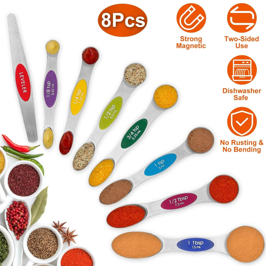 Dual Sided Magnetic Measuring Spoons