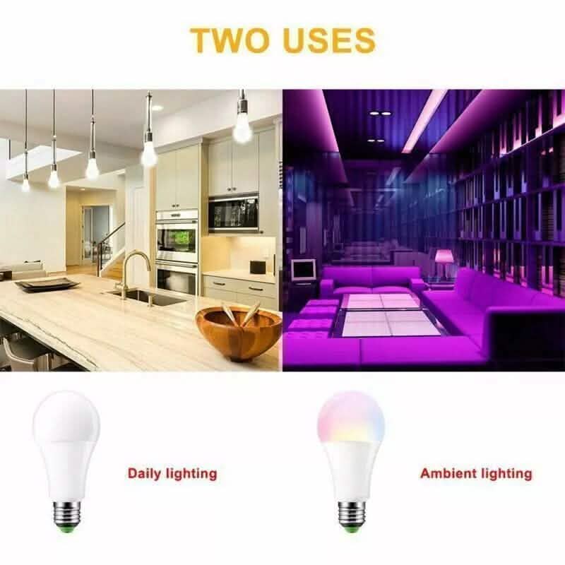 E27 RGB LED Light Bulb 16 Color Changing Magic RGBW Colorful Remote Control Lamp