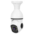 E27 WiFi Bulb Camera 1080P FHD WiFi IP Pan Tilt Security Surveillance  Camera with Two-Way Audio Full Color Night Vision