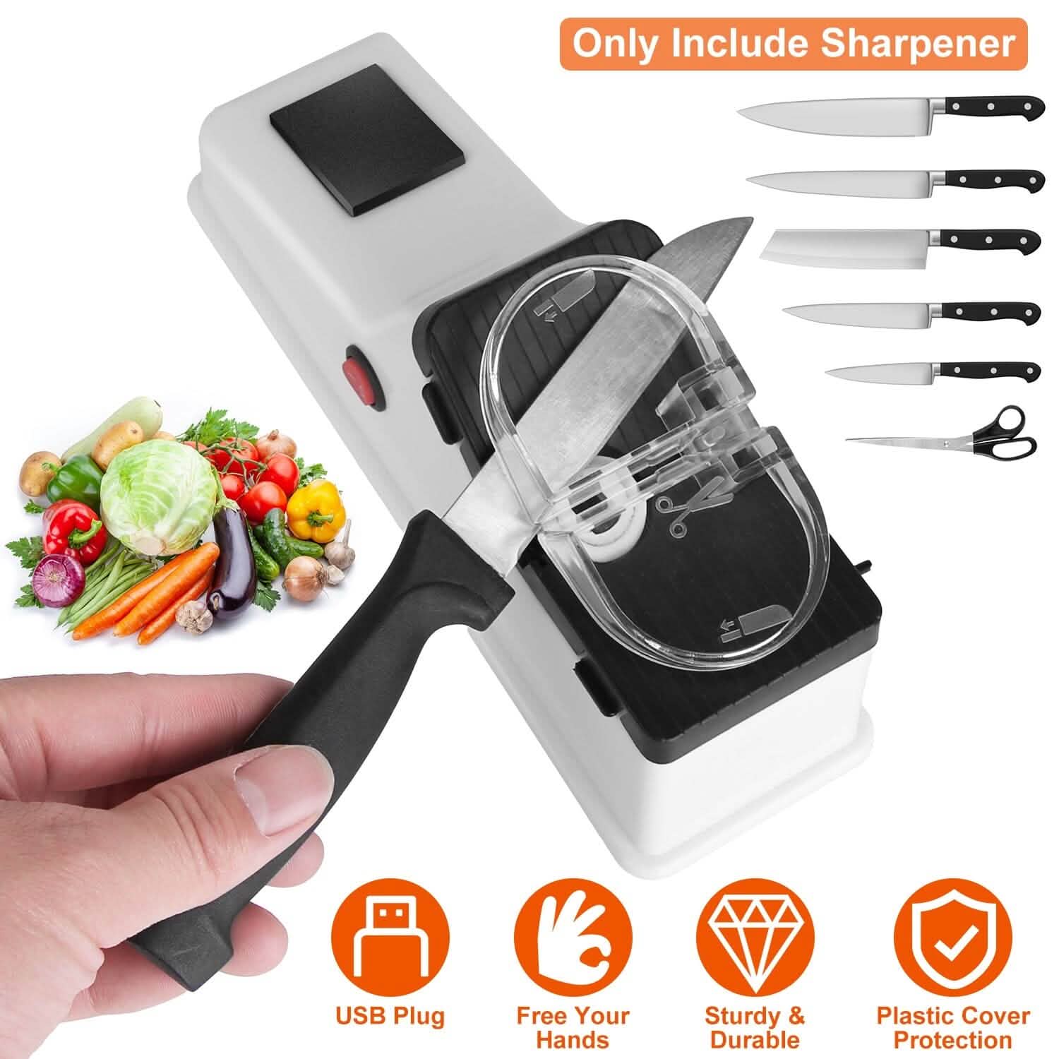 Electric Knife Sharpener with USB Plug