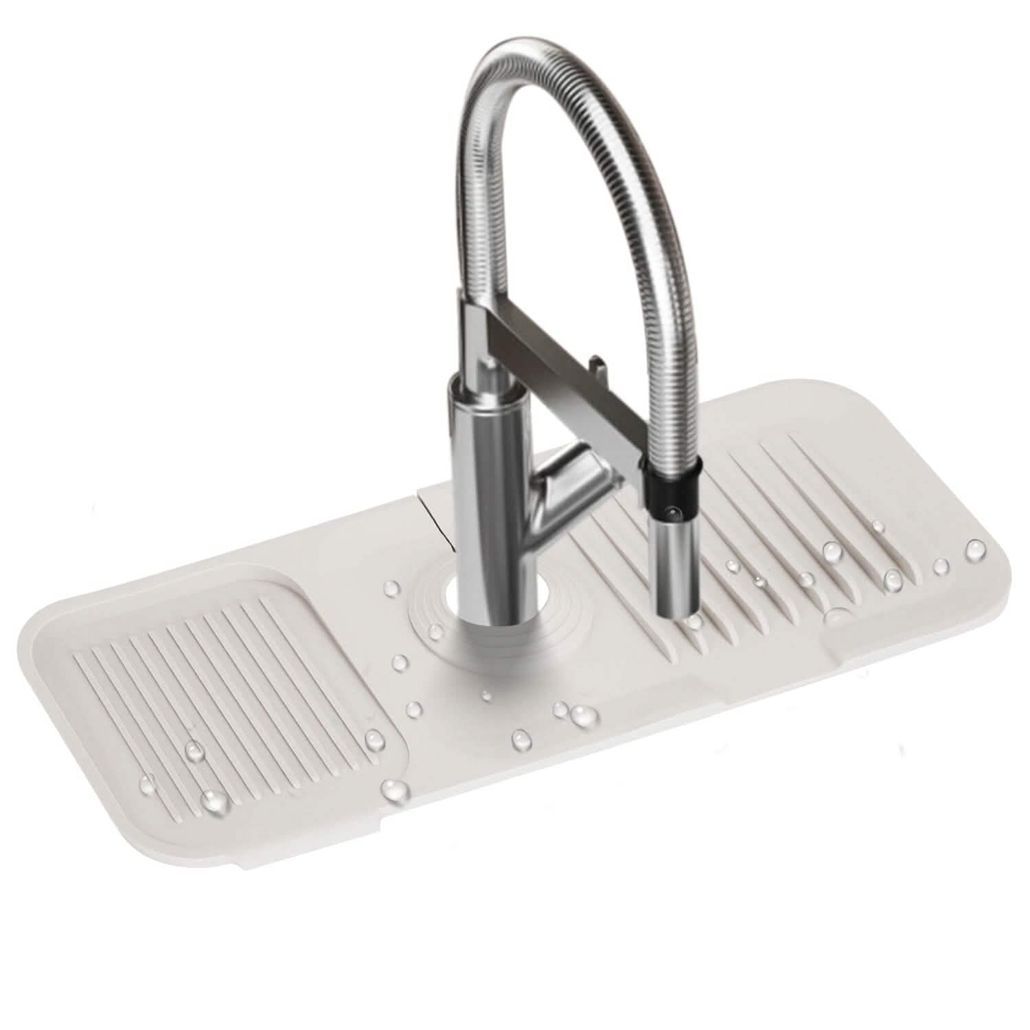Faucet Splash Mat Sink Tray Water Drainage Pad Sponge Soap Holder