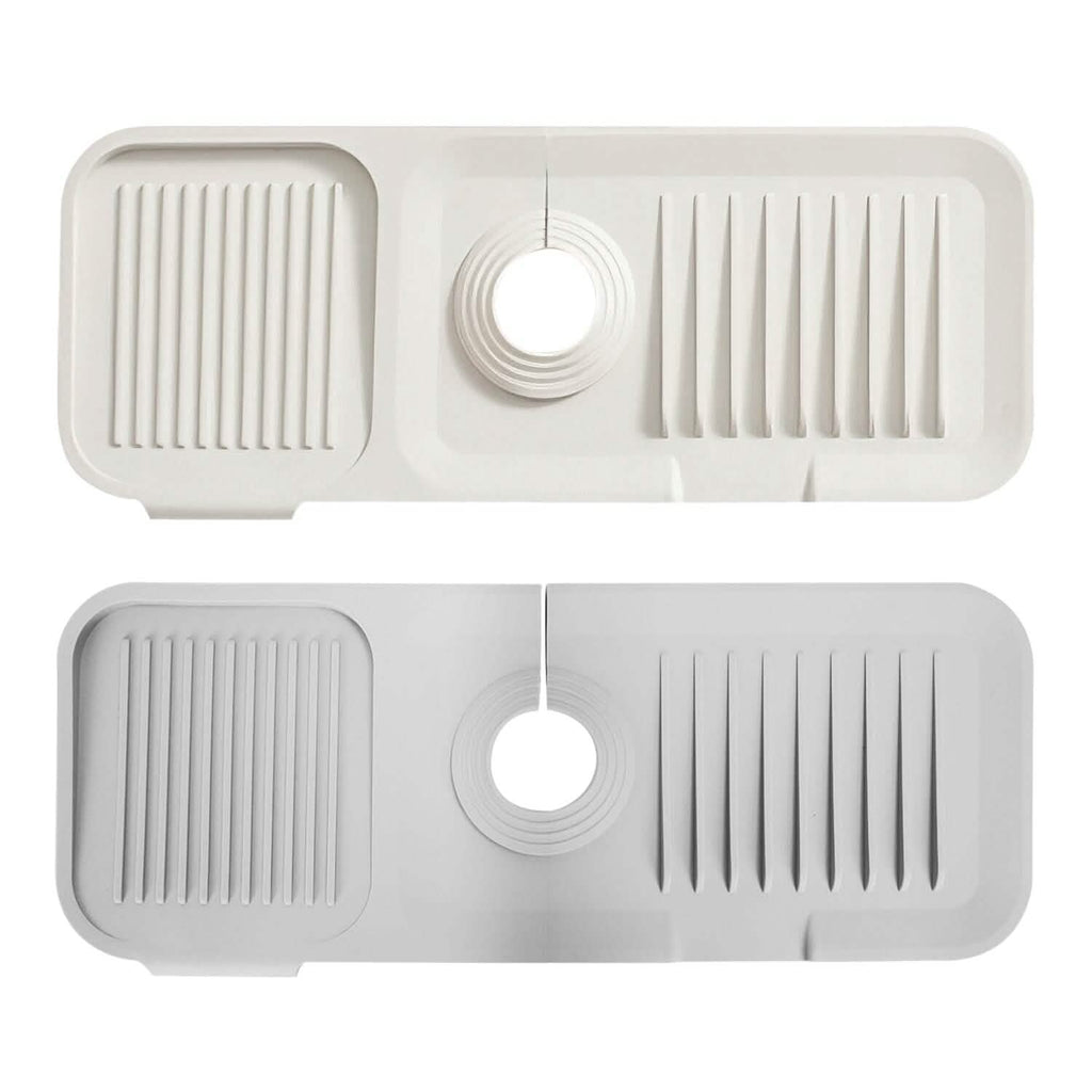 Faucet Splash Mat Sink Tray Water Drainage Pad Sponge Soap Holder