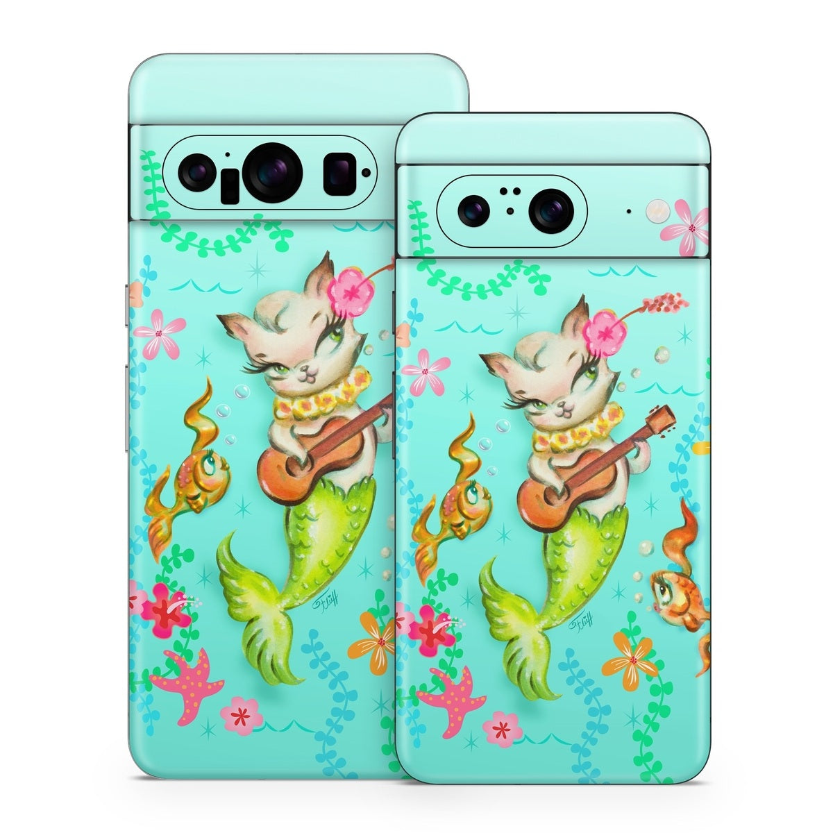 Merkitten with Ukelele - Google Pixel 8 Skin