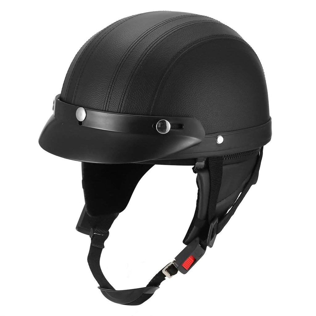 Half Motorcycle Helmet with Pilot Goggles