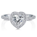 Halo Heart Cut Engagement Ring