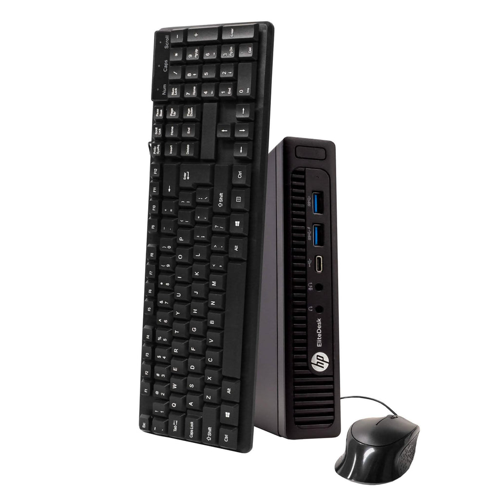 HP EliteDesk 800G1 Tiny Form Factor Computer PC 240GB SSD Windows 10 Professional (Refurbished)