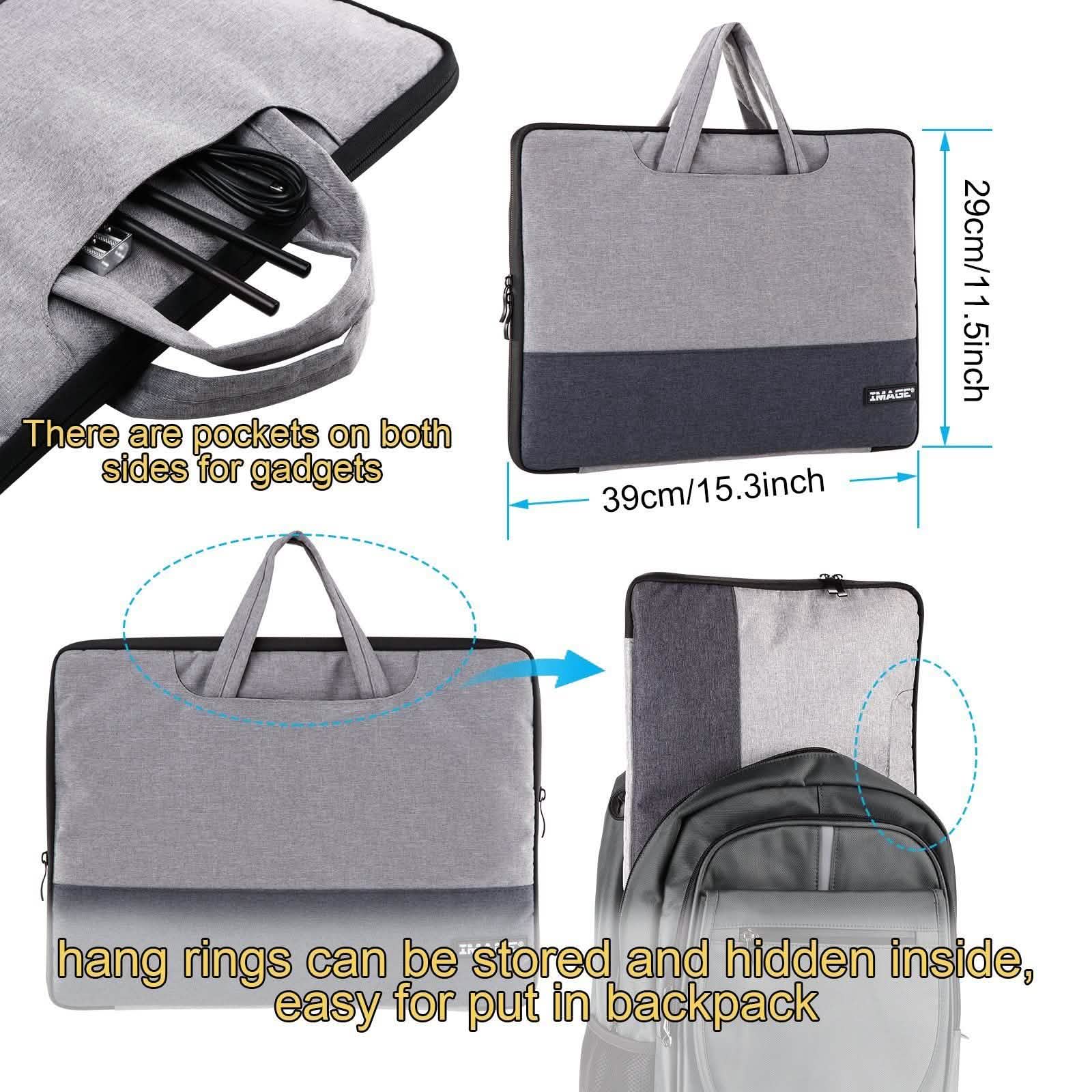 IMAGE 14 " Laptop Sleeve Travel Storage Case Pouch Cover with Pockets