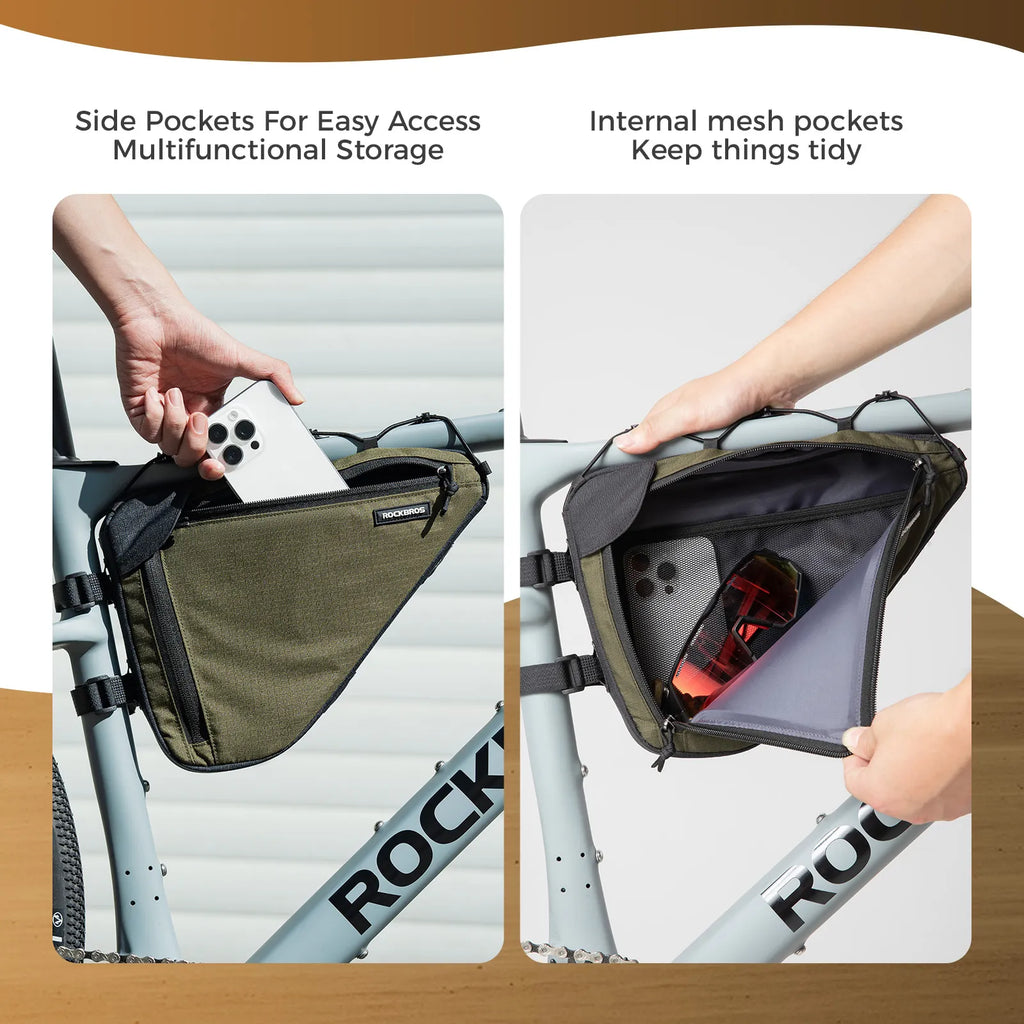 Large Capacity Bike Triangle Bag-1.5L