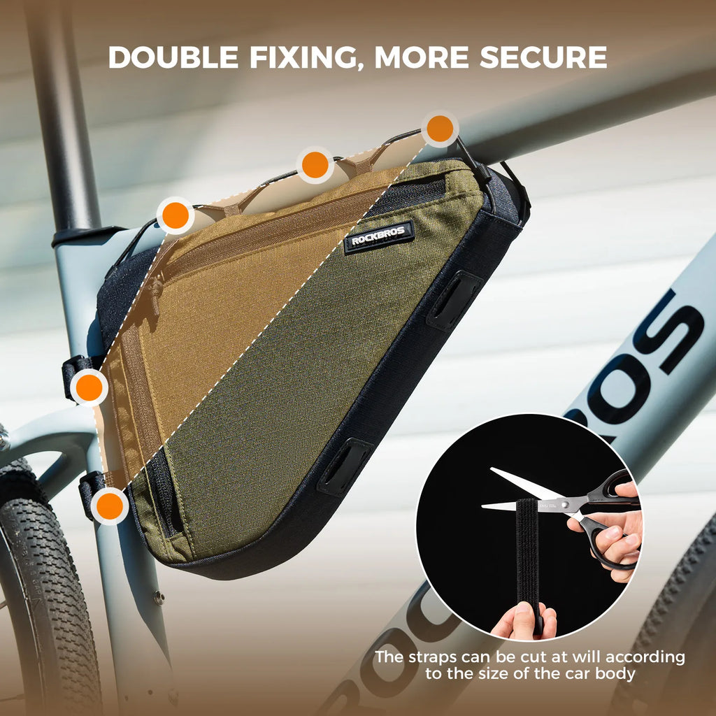 Large Capacity Bike Triangle Bag-1.5L