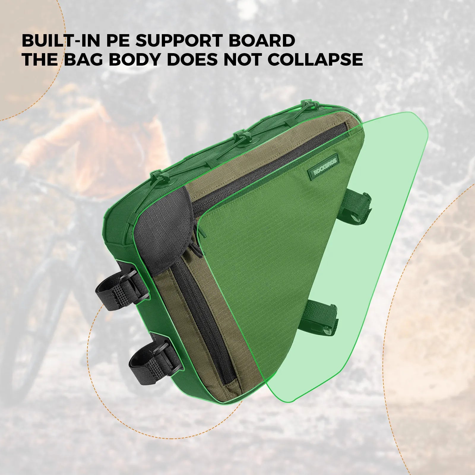 Large Capacity Bike Triangle Bag-1.5L