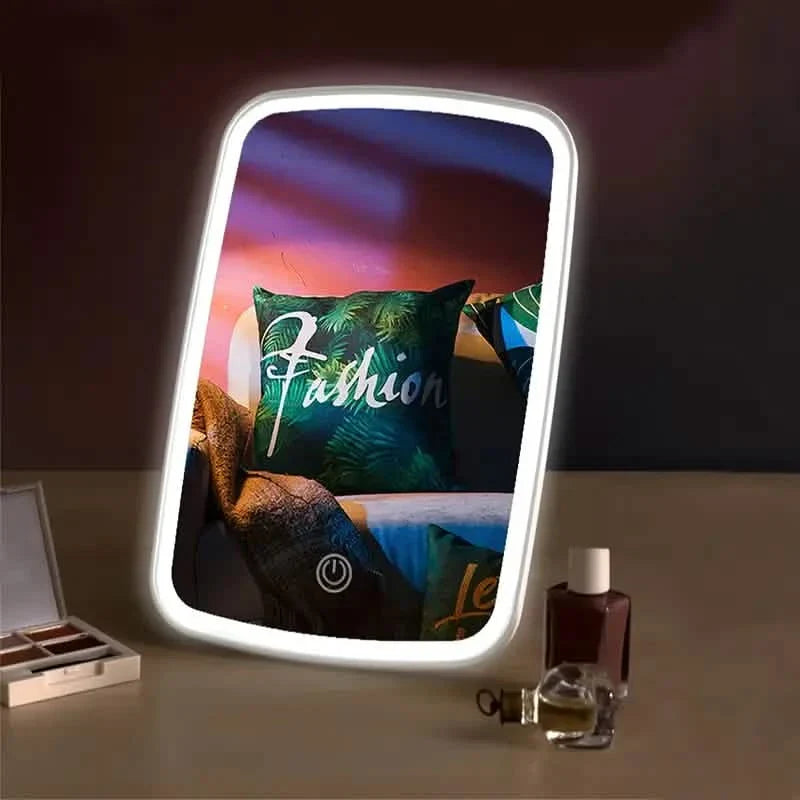 LED Makeup Mirror with Touch Sensor - 3 Color Lighting Modes