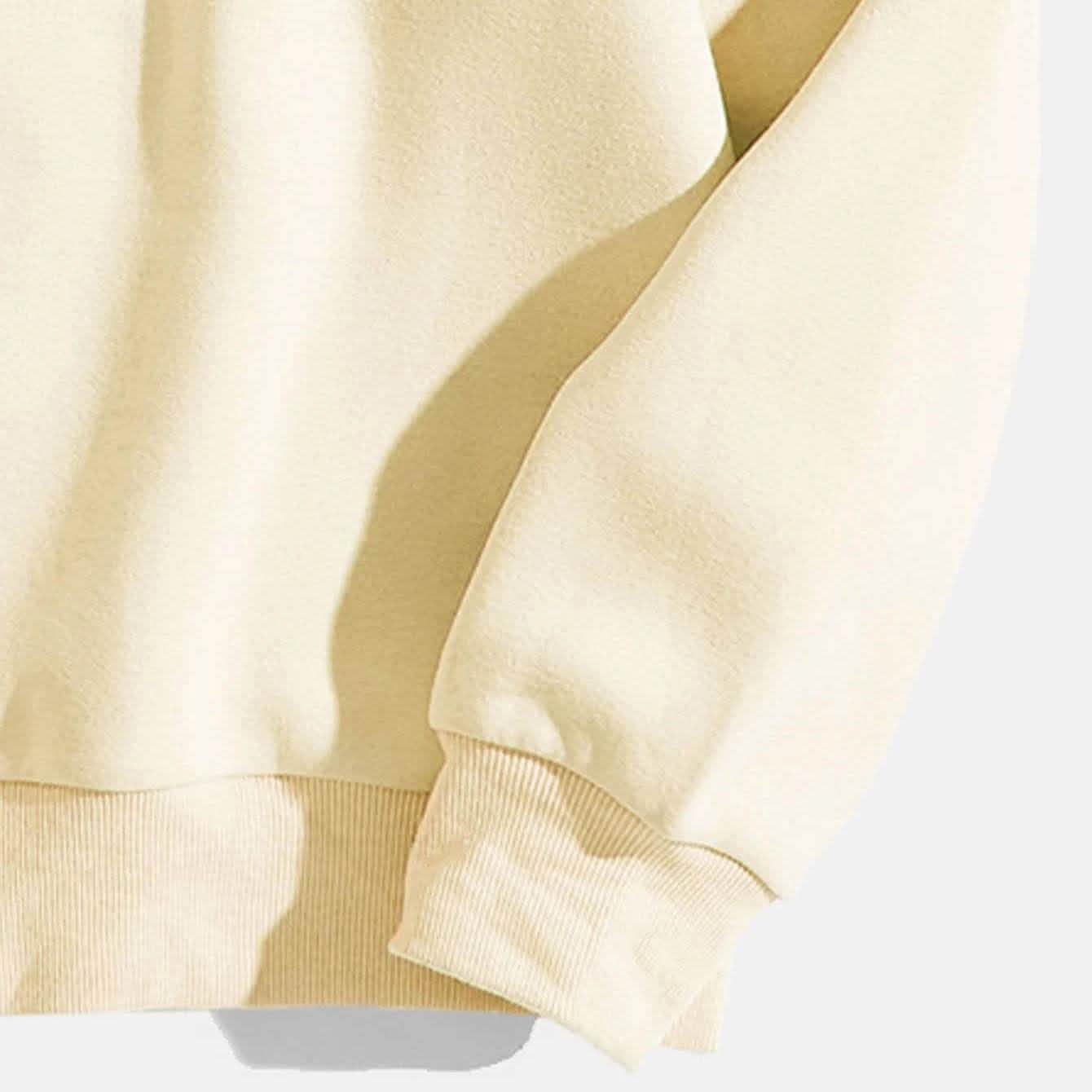 Letter Graphic Thermal Lined Sweatshirt