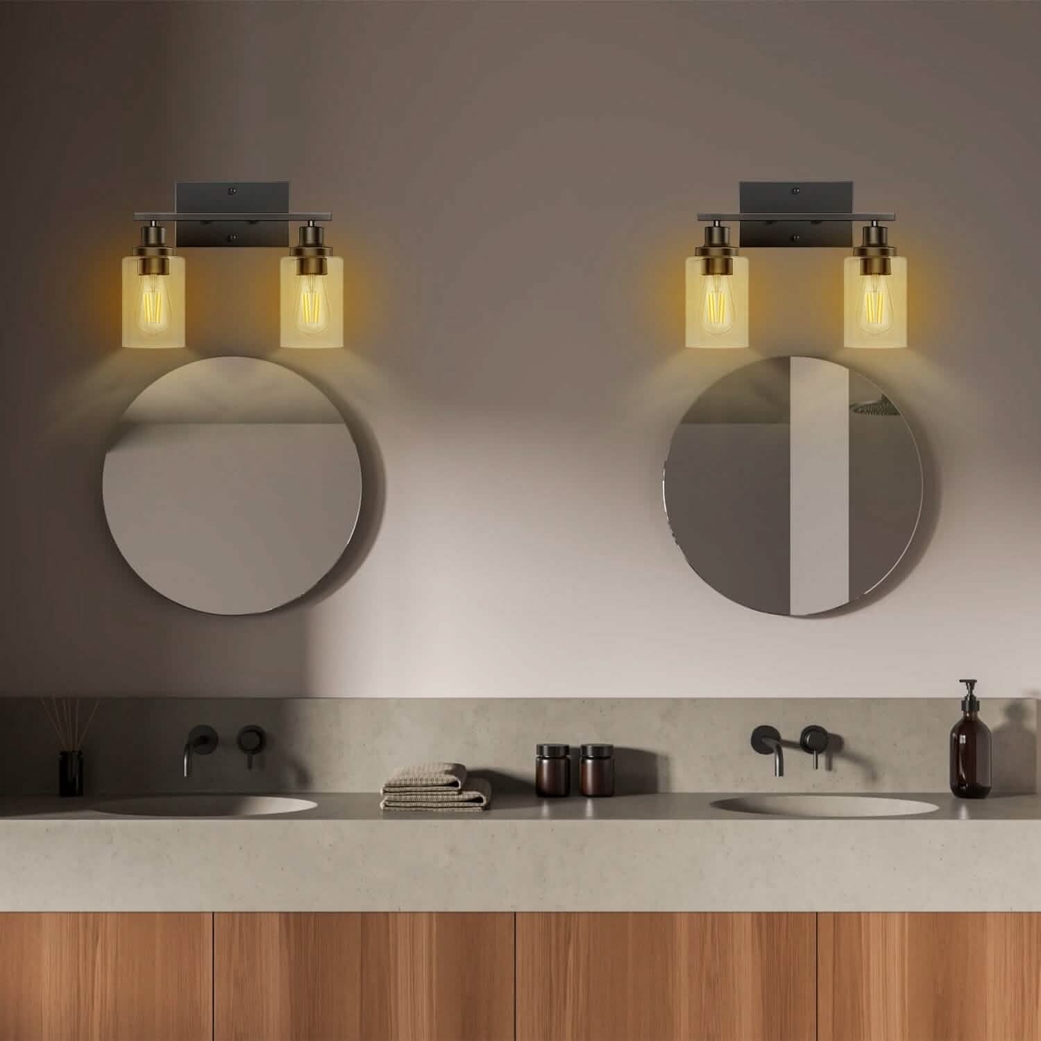 Light Wall Scone Lighting with Clear Glass