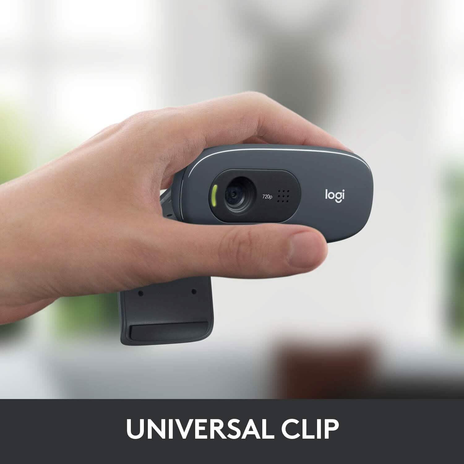 Logitech C270 Webcam with Microphone  (Refurbished)