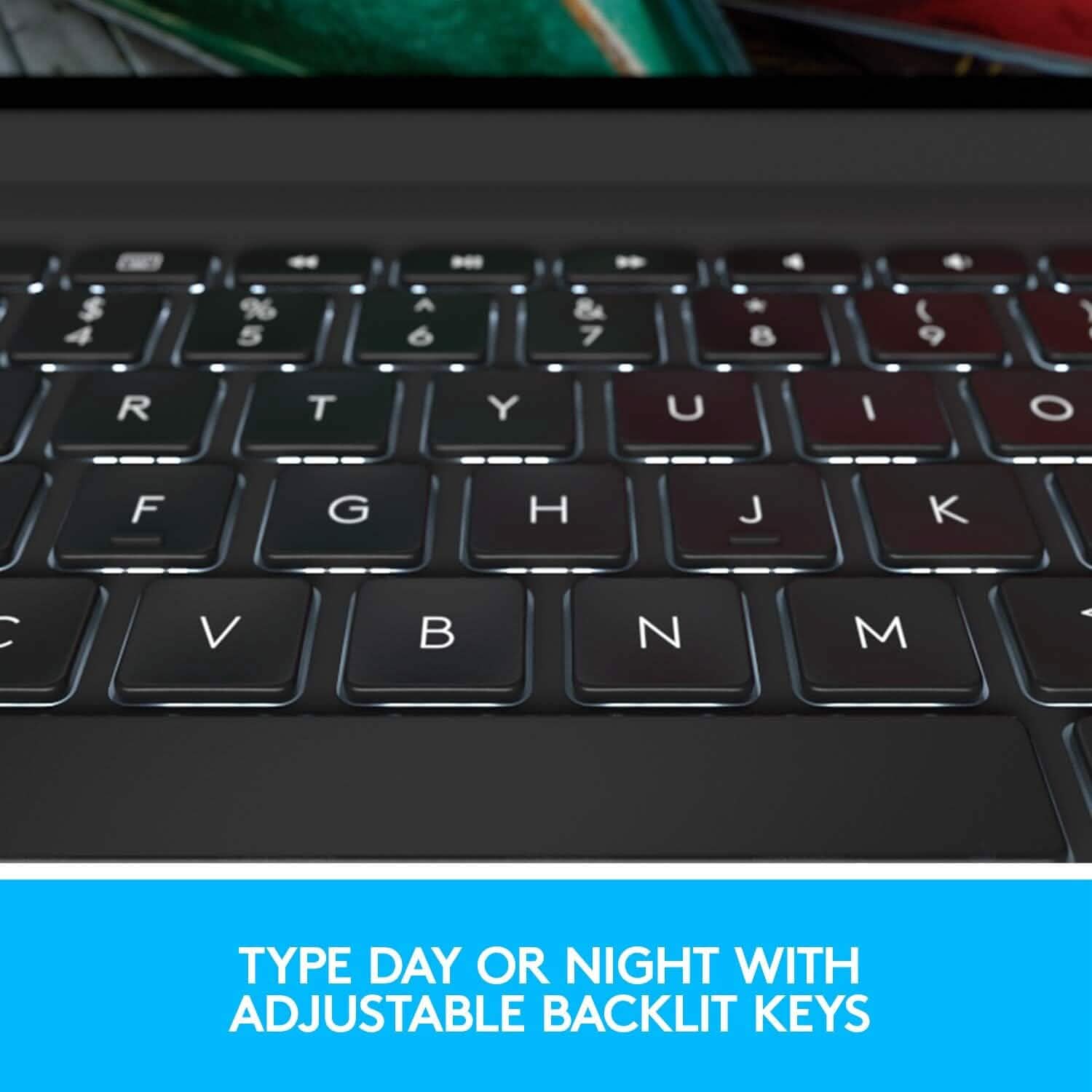 Logitech Slim Folio Pro Backlit Bluetooth Keyboard Case for iPad Pro 11-inch (1st, 2nd, 3rd, 4th Gen- 2018, 2020, 2021, 2022) (Refurbished)