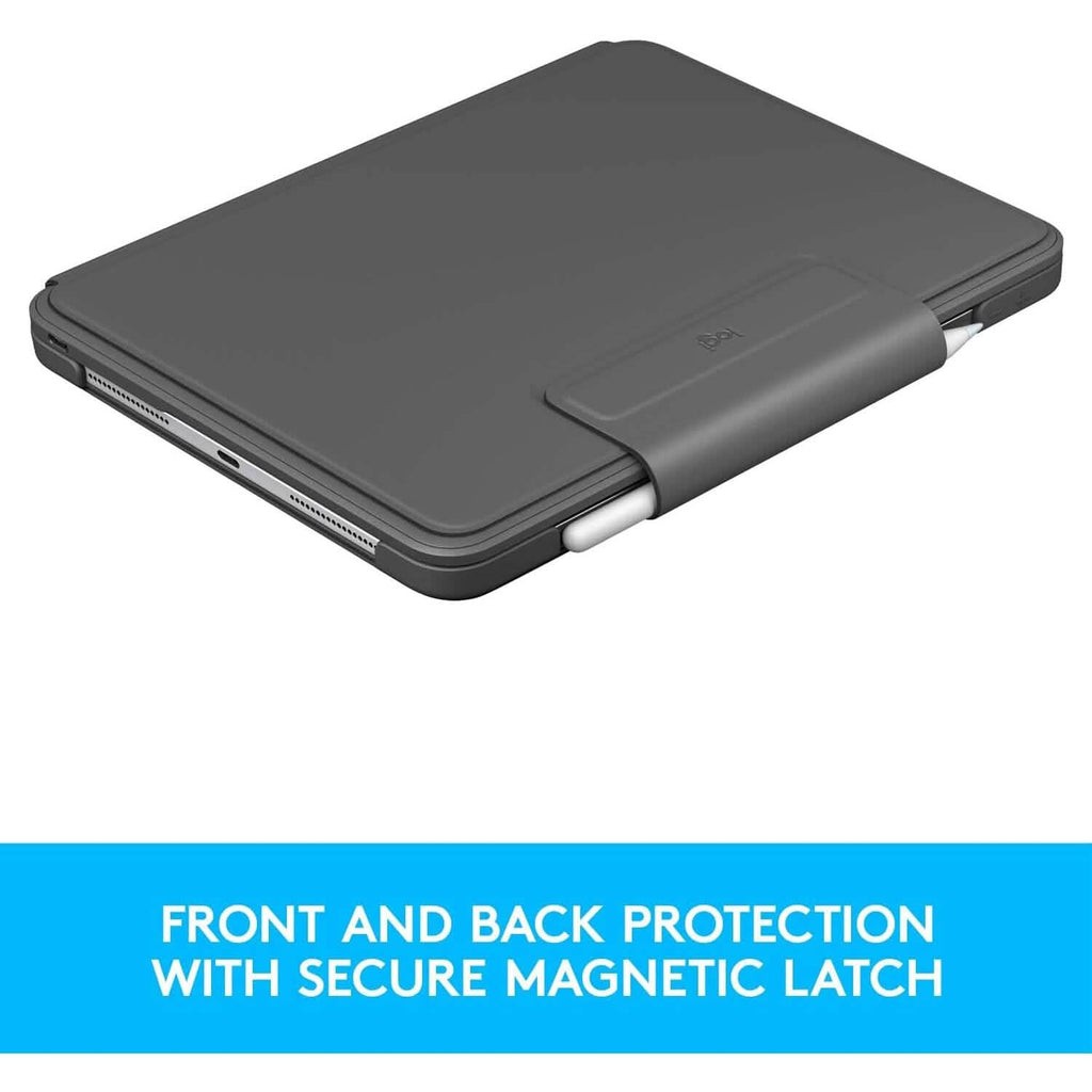 Logitech Slim Folio Pro Backlit Bluetooth Keyboard Case for iPad Pro 11-inch (1st, 2nd, 3rd, 4th Gen- 2018, 2020, 2021, 2022) (Refurbished)