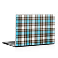 Turquoise Plaid - Laptop Lid Skin