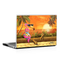 Sunset Flamingo - Laptop Lid Skin