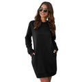 Marble Knit Mini Sweatshirt Dress