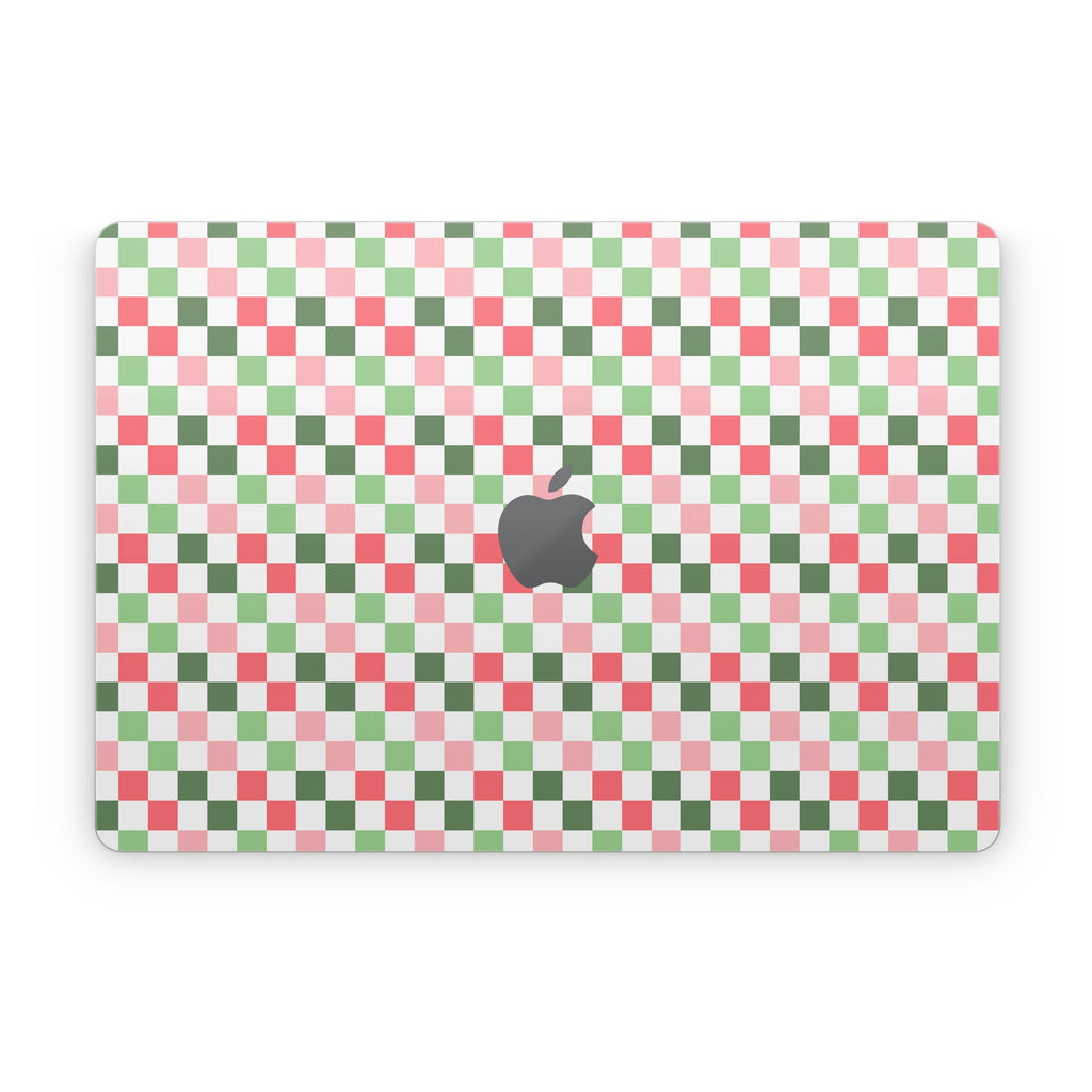 Christmas Checkers - Apple MacBook Skin